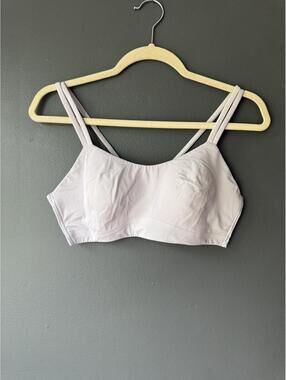 Lululemon White Double Strap Sports Bra